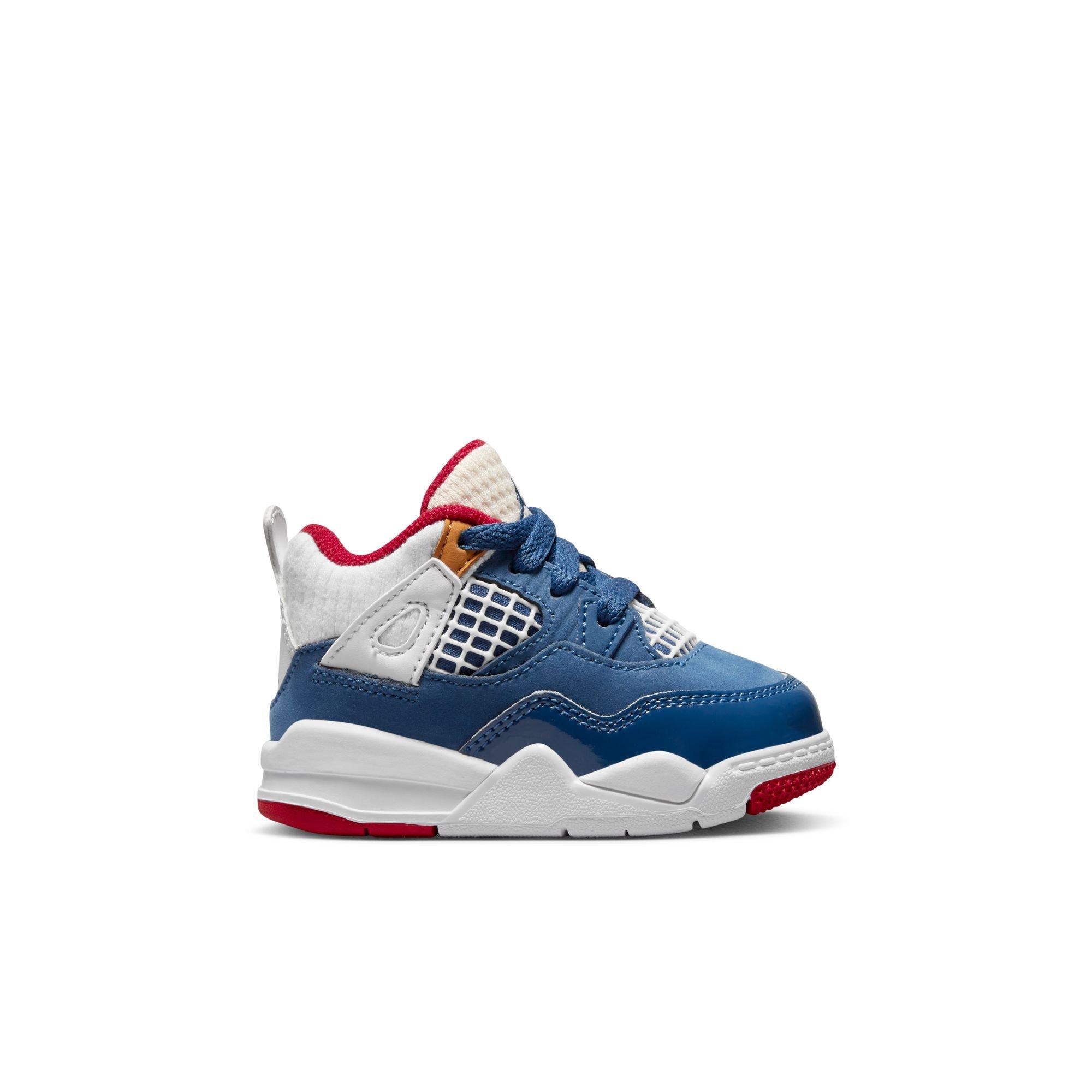 Red white and blue jordan store retro 4